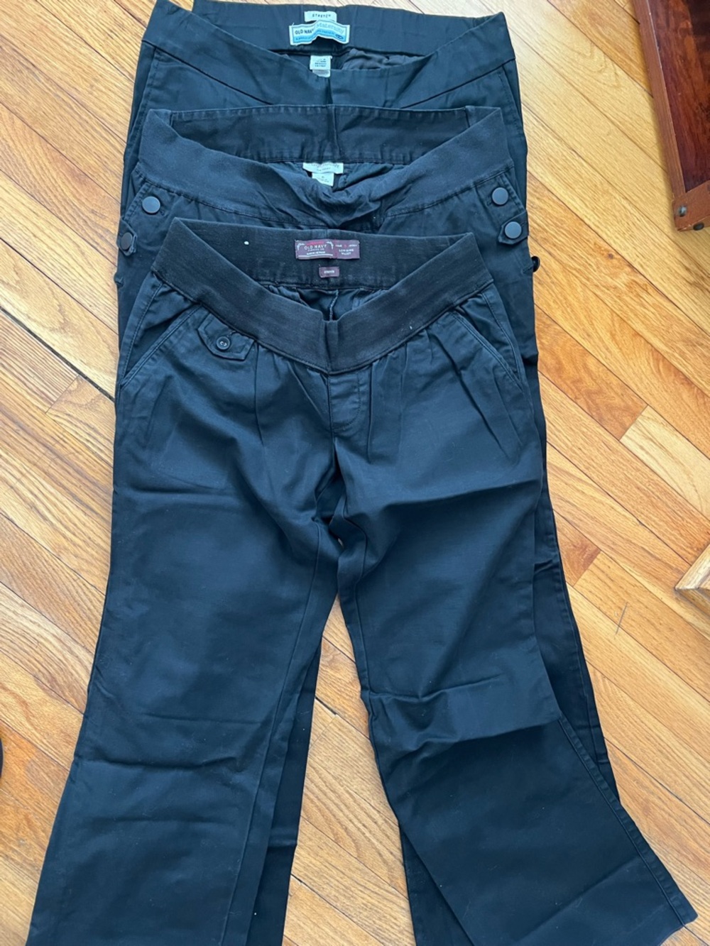 Old Navy Black Maternity & Pull-On Pants Trio